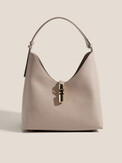 FURLA FURLA GOCCIA M HOBO бежево-серый