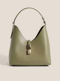 FURLA FURLA GOCCIA M HOBO серо-зеленый