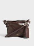 FURLA FURLA GINEVRA M SHOULDER BAG темно-коричневый
