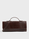 MAISON DAVID ILARIA_CROCO шоколадный