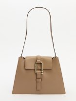 FURLA FURLA NUVOLA S SHOULDER BAG серовато-бежевый
