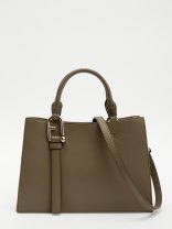 FURLA FURLA NUVOLA M TOTE серо-зеленый