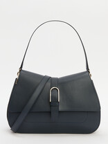 FURLA FURLA FLOW L TOP HANDLE темно-синий