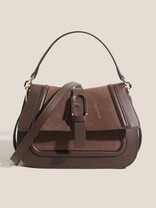 FURLA FURLA FLOW MINI TOP HANDLE темно-коричневый