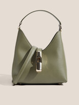 FURLA FURLA IRIDE MINI HOBO W/STRAP серо-зеленый