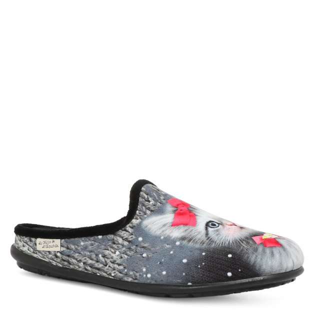 Женская домашняя обувь LA MAISON DE L'ESPADRILLE, Артикул RV9026, темно-серый | 1705159. Ракурс 1