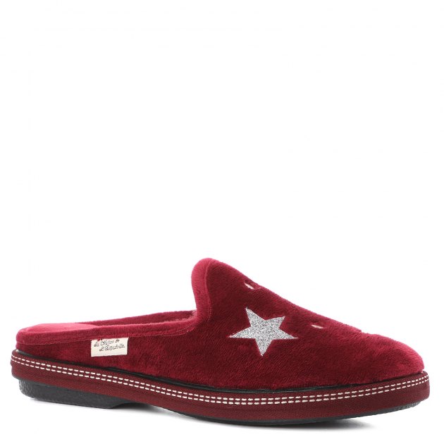 Женская домашняя обувь LA MAISON DE L'ESPADRILLE, Артикул RV6815, бордовый | 1898922. Ракурс 1