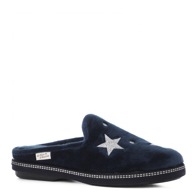 Женская домашняя обувь LA MAISON DE L'ESPADRILLE, Артикул RV6815, темно-синий | 1899015. Ракурс 1