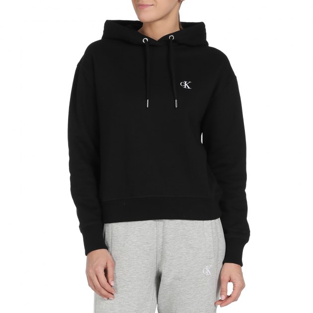 Calvin klein jeans black hoodie hot sale