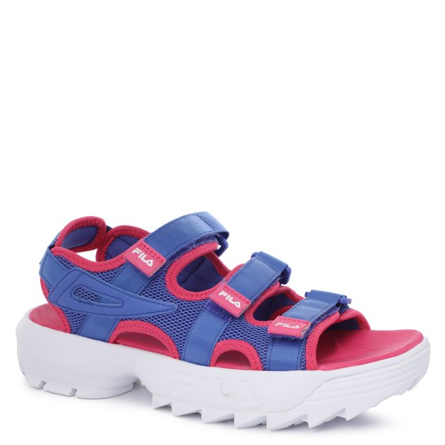 Женские сандалии FILA, Артикул DISRUPTOR SANDAL, сине-фиолетовый | 2261237. Ракурс 1