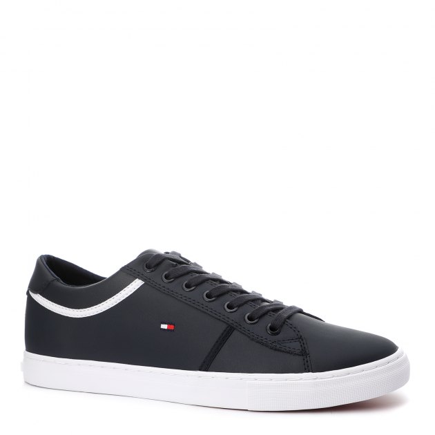 essential leather sneaker tommy hilfiger