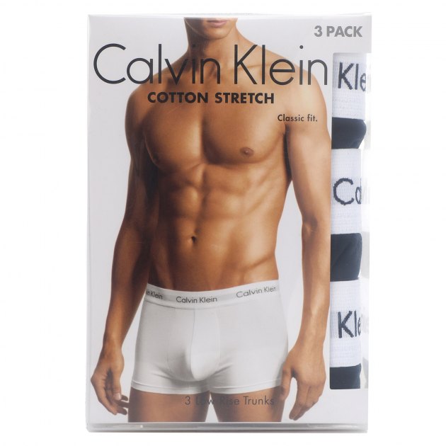 Мужские трусы 3 шт. CALVIN KLEIN 3P LOW RISE TRUNK, Артикул 0000U2664G, черный | 2283828. Ракурс 1 Мужские трусы 3 шт. CALVIN KLEIN 3P LOW RISE TRUNK, Артикул 0000U2664G, черный | 2283828. Ракурс 1