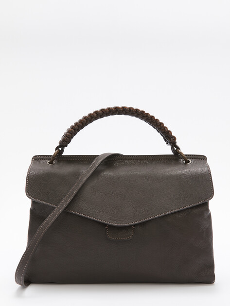 Женская сумка с ручками OFFICINE CREATIVE, Артикул NOLITA WOVEN/08, серо-коричневый | 2329980. Ракурс 1 Женская сумка с ручками OFFICINE CREATIVE, Артикул NOLITA WOVEN/08, серо-коричневый | 2329980. Ракурс 1