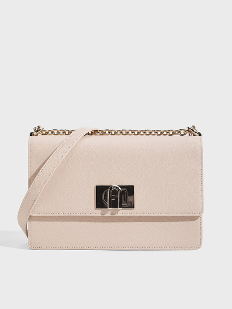 Женская сумка через плечо кросс-боди FURLA, Артикул FURLA 1927 S CROSSBODY, розовато-бежевый | 2394899. Ракурс 1