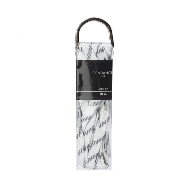 Шнурки TENDANCE, Артикул TD001, белый | 2559989. Ракурс 1