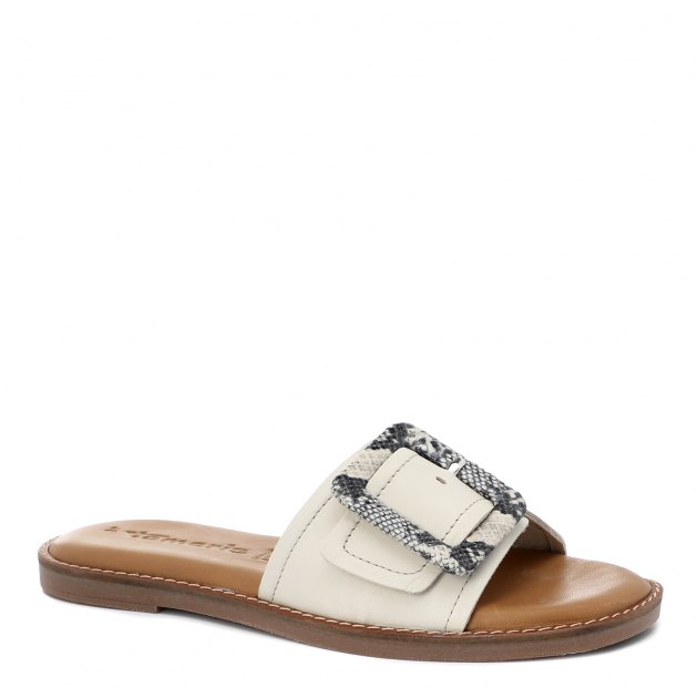 Женские шлепанцы TAMARIS PIRA, Артикул 1-1-27129-36, светло-бежевый | 2572761. Ракурс 1