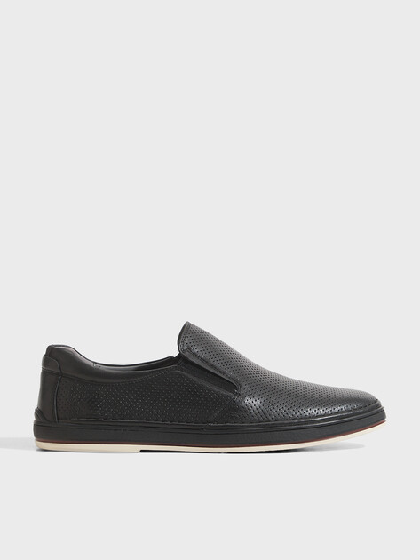 Мужские слипоны TENDANCE, Артикул RS18420-1, черный | 2573829. Ракурс 1