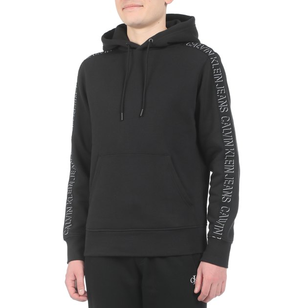 calvin klein tape fleece overhead hoodie TGS A.A