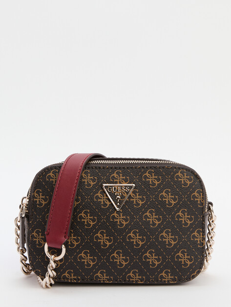 Кросс-боди GUESS NOELLE CROSSBODY CAMERA, Артикул HWQL7879140, темно-коричневый | 2714286. Ракурс 1