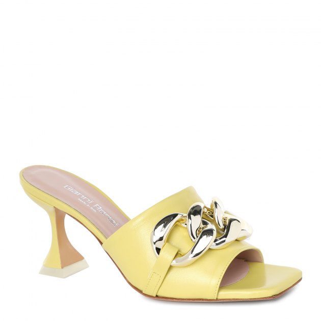 Мюли GIANNI RENZI, Артикул GR3028, желтый | 2773938. Ракурс 1