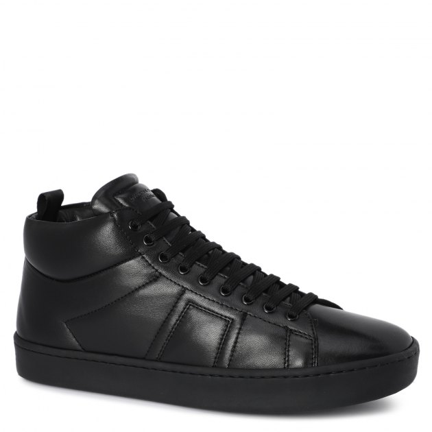 Мужские высокие кеды OFFICINE CREATIVE, Артикул KILIM/003, черный | 2824669. Ракурс 1