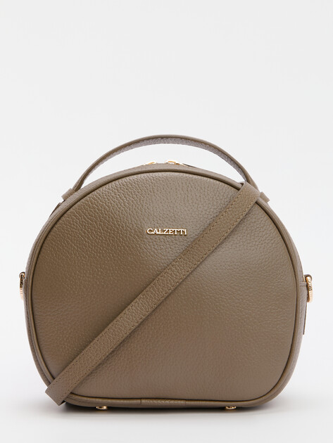 Женская сумка с ручкой CALZETTI ALICE MESSENGER NEW, Артикул ALICE MESSENGER NEW, серо-коричневый | 2853877. Ракурс 1 Женская сумка с ручкой CALZETTI ALICE MESSENGER NEW, Артикул ALICE MESSENGER NEW, серо-коричневый | 2853877. Ракурс 1