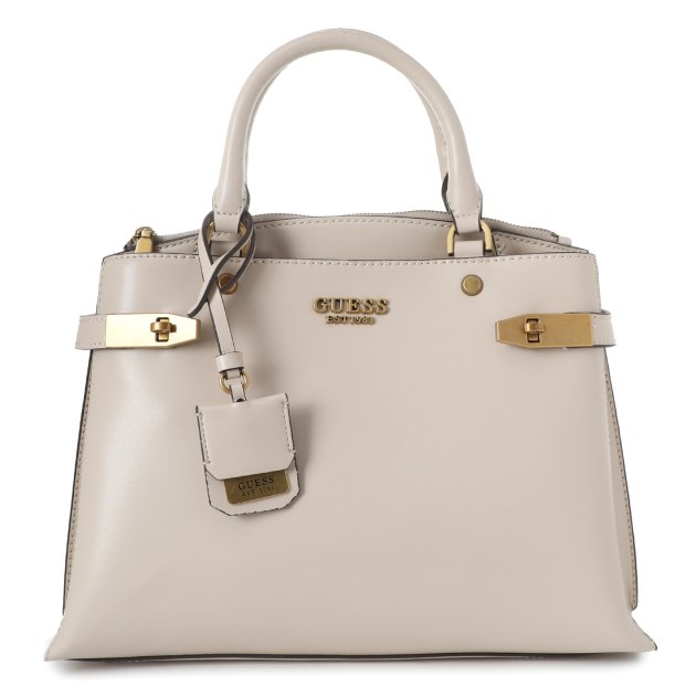 Женский тоут GUESS ZADIE GIRLFRIEND SATCHEL, Артикул HWVB8415060, светло-бежевый | 2860333. Ракурс 1