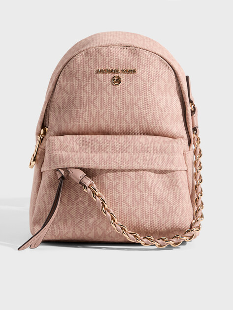 Женский рюкзак MICHAEL KORS SLATER XS CNV MSGR BACKPACK, Артикул 30T0G04B0B, светло-розовый | 2885410. Ракурс 1
