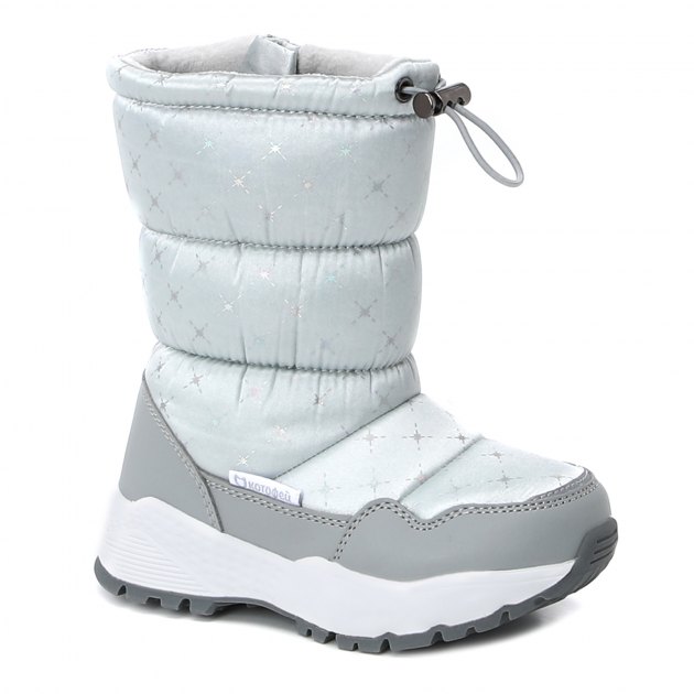 Детские дутики КОТОФЕЙ, Артикул 364067-41, серебряный | 2892088. Ракурс 1