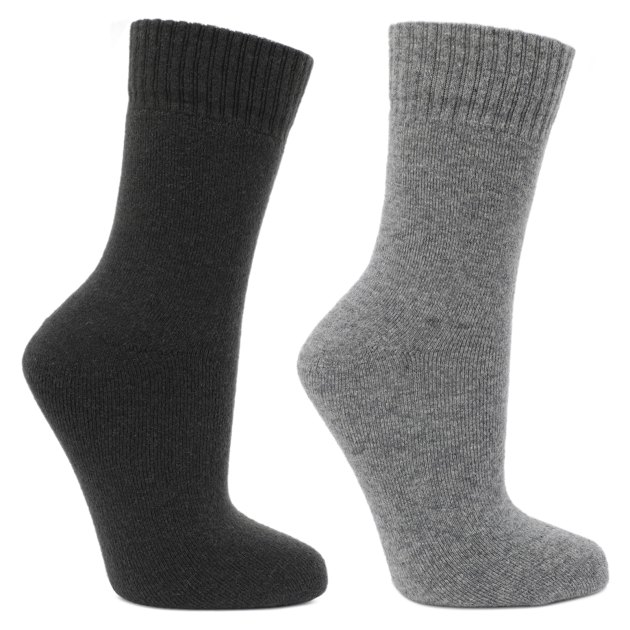 Женские носки 2 шт. MAISON DAVID plain socks, Артикул CXJ01-1, серый | 2970533. Ракурс 1