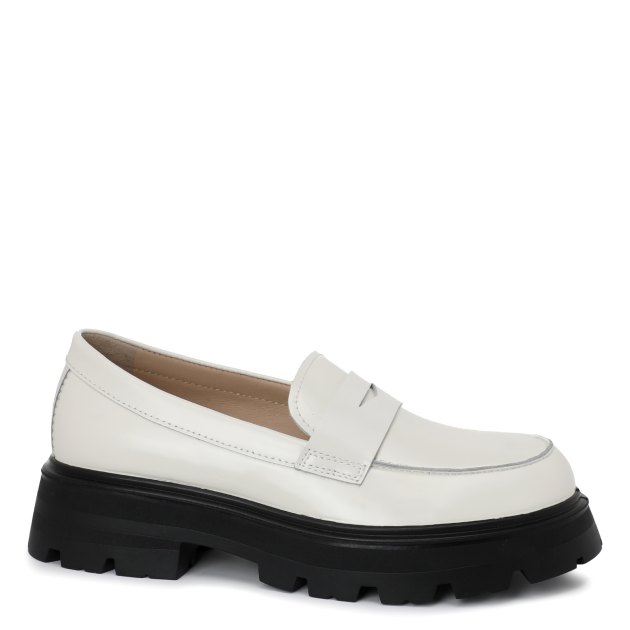 Bershka white chunky loafer online