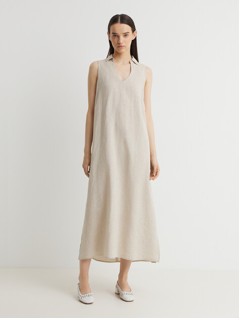 Женское платье MAISON DAVID, Артикул DRESS-2, песочно-бежевый | 3033169. Ракурс 1