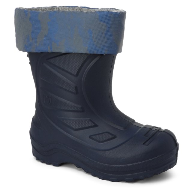 Детские резиновые сапоги КОТОФЕЙ, Артикул 565123-14, темно-синий | 3045027. Ракурс 1