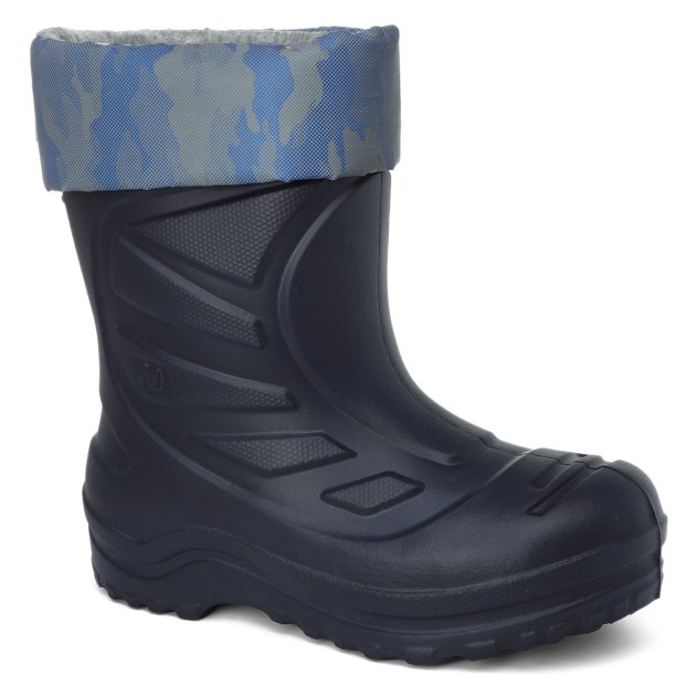Детские резиновые сапоги КОТОФЕЙ, Артикул 665006-15, темно-синий | 3045076. Ракурс 1
