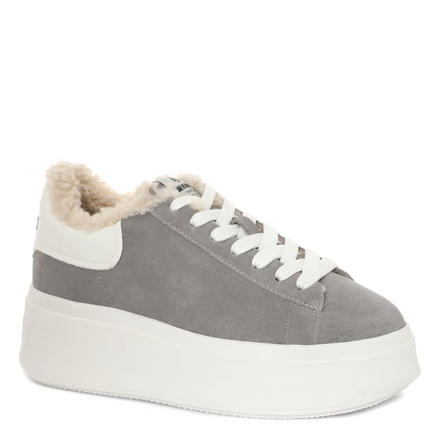 Женские кеды ASH, Артикул MOBY BE KIND FUR, серый | 3068182. Ракурс 1
