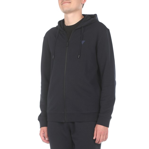Мужская толстовка GUESS ALDWIN ZIP HOODED SWEATSHIRT, Артикул Z2YQ28KAIJ1, темно-синий | 3079788. Ракурс 1
