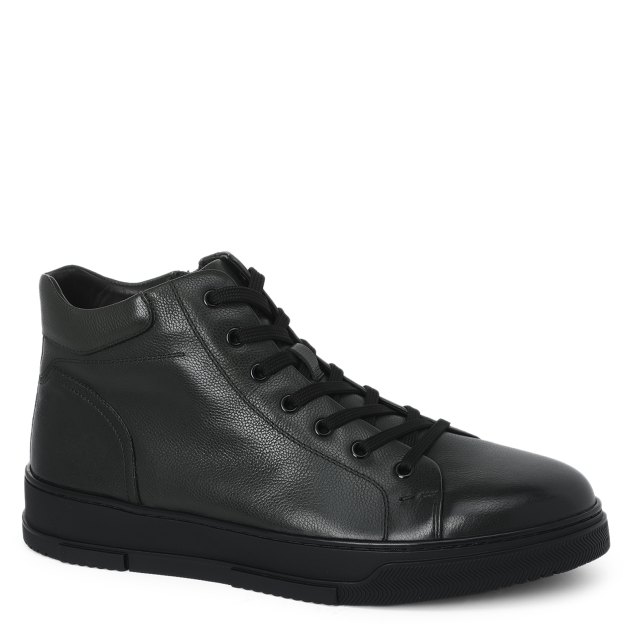 Мужские высокие кеды TENDANCE, Артикул Y187H-09E, темно-зеленый | 3101595. Ракурс 1