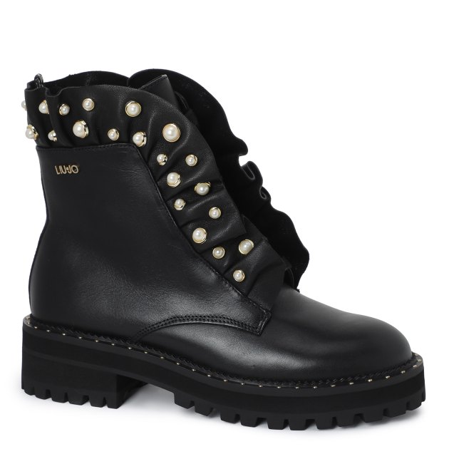 Liu jo pink outlet combat boots