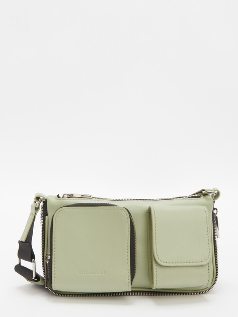 Кросс-боди CALZETTI, Артикул DOUBLE, зеленый | 3155377. Ракурс 1