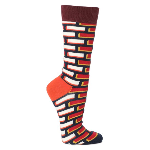 Носки HAPPY SOCKS, Артикул BRICK SOCK BRC01, красный | 3161741. Ракурс 1