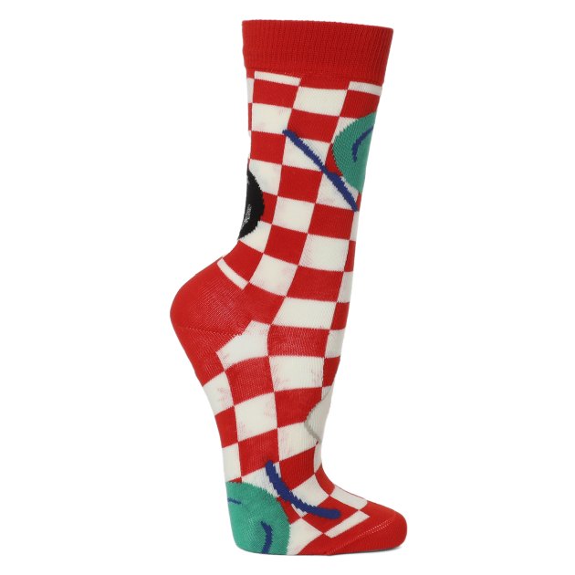 Женские носки HAPPY SOCKS, Артикул EARLY BIRD SOCK EBI01, красный | 3164289. Ракурс 1