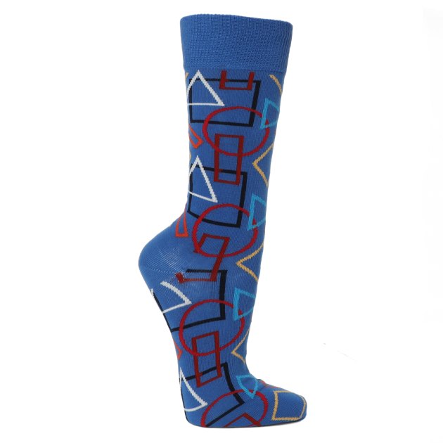 Носки HAPPY SOCKS, Артикул GEOMETRIC SOCK GEO01, синий | 3164374. Ракурс 1