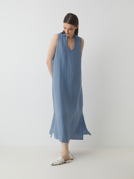 Женское платье MAISON DAVID, Артикул DRESS-2, серо-голубой | 3210910. Ракурс 1