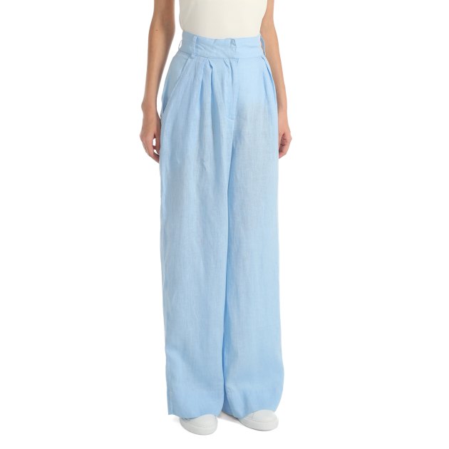 Женские брюки палаццо MAISON DAVID, Артикул ML2102, голубой | 3211296. Ракурс 1