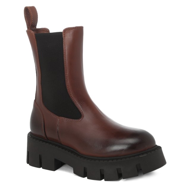 Женские челси GIANNI RENZI, Артикул GR908, красно-коричневый | 3233112. Ракурс 1