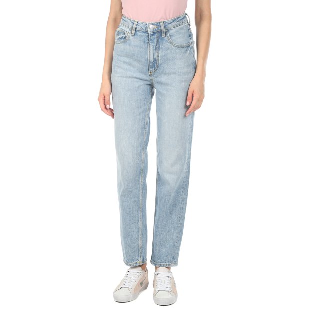 Женские джинсы мом GUESS MOM JEAN, Артикул W2YA21D4NH6, голубой | 3244596. Ракурс 1