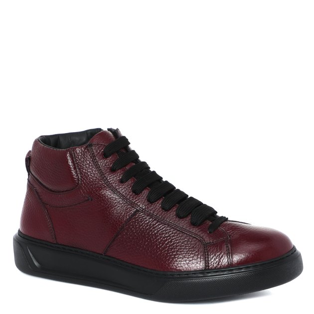 Мужские высокие кеды DINO BIGIONI, Артикул DBS2931, бордовый | 3261591. Ракурс 1