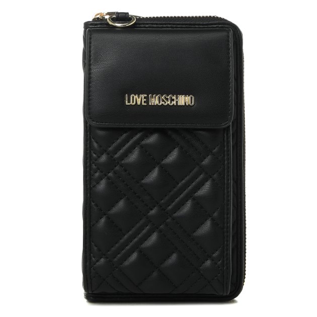 Женская сумка для смартфона LOVE MOSCHINO SLG QUILTED, Артикул JC5682PP SS23, черный | 3263040. Ракурс 1