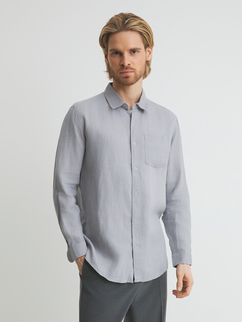 Мужская рубашка MAISON DAVID, Артикул SHIRT, нейтральный серый | 3267169. Ракурс 1 Мужская рубашка MAISON DAVID, Артикул SHIRT, нейтральный серый | 3267169. Ракурс 1