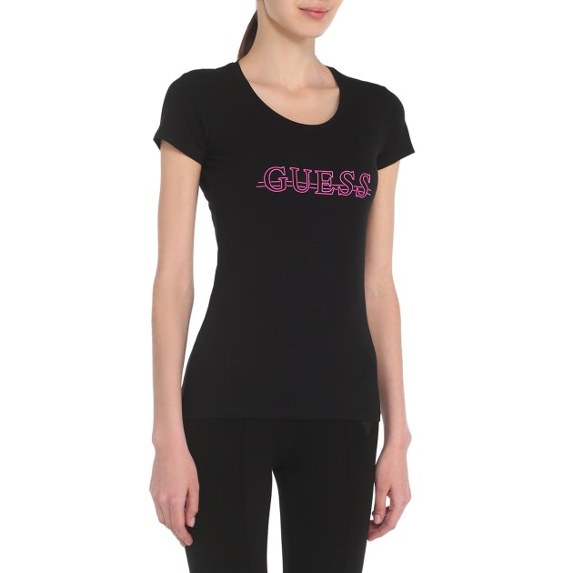 Guess black tee hotsell